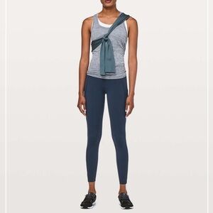 Lululemon Fast & Free 7/8 Tight II *Nulux 25"
True Navy